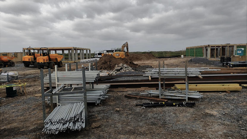 What Cards Against's Humanity's Texas land looks like after SpaceX began allegedly using it without permission. 