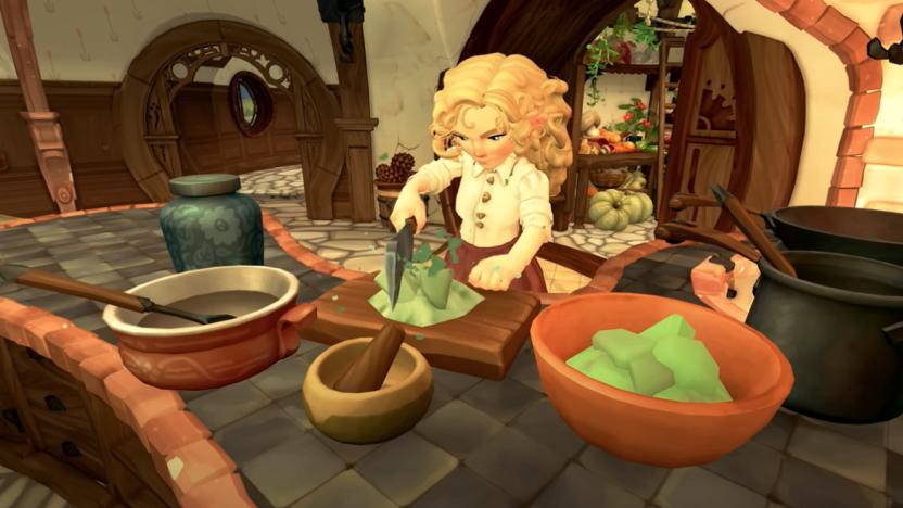 A screenshot showing a Hobbit cooking stuff.