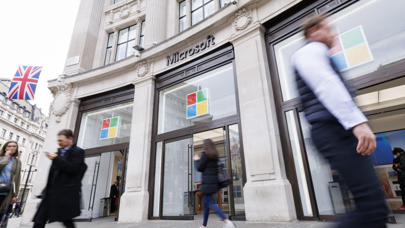 LONDON, ENGLAND - APRIL 26: A general view outside the Microsoft Experience Centre in Oxford Circus on April 26, 2023 in London, England. Microsoft's proposed acquisition of the video game developer Activision Blizzard was blocked by the UK's Competition and Markets Authority, which said the deal would reduce innovation and consumer choice. Microsoft, which needs the approval of regulatory bodies in the UK, United States and European Union, said it would appeal the decision. (Photo by Belinda Jiao/Getty Images)