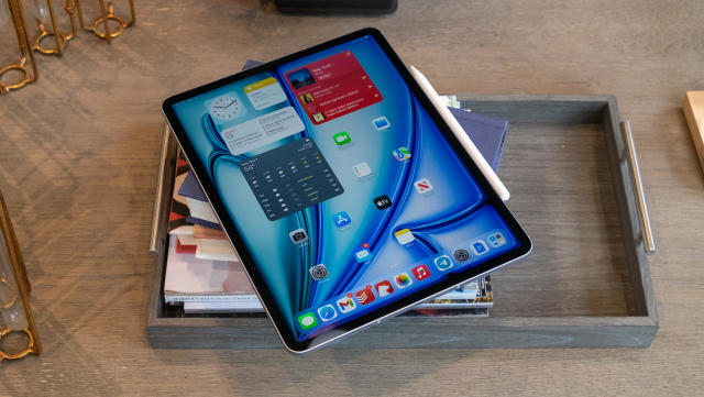 Photos of Apple’s 13-inch iPad Air, released in 2024