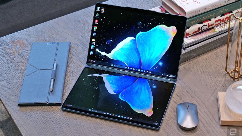 Lenovo's Yoga Book 9i is the first laptop to ditch a physical keyboard in favor of a true dual-screen design. 