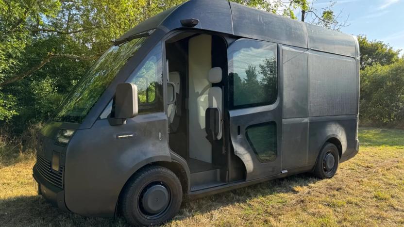 A van from the failed electric delivery vehicle maker Arrival popped up for sale on eBay. 