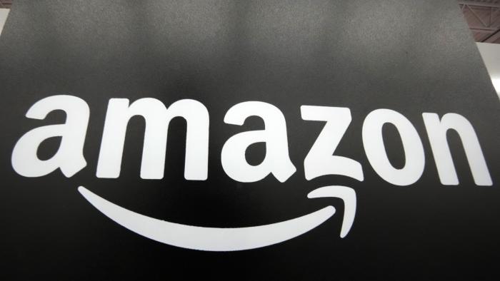 File - The Amazon logo is displayed at a Best Buy store in Pittsburgh on Jan. 23, 2023. (AP Photo/Gene J. Puskar, File)