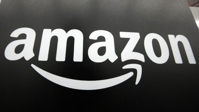 File - The Amazon logo is displayed at a Best Buy store in Pittsburgh on Jan. 23, 2023. (AP Photo/Gene J. Puskar, File)