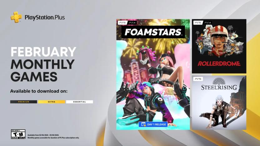 An ad showing the games arriving for February. 