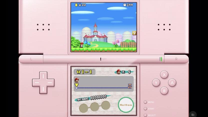 A screenshot of a Nintendo DS emulation for iPad 