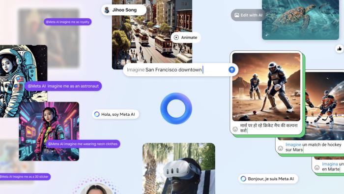 Images showing Meta AI's capabilities.